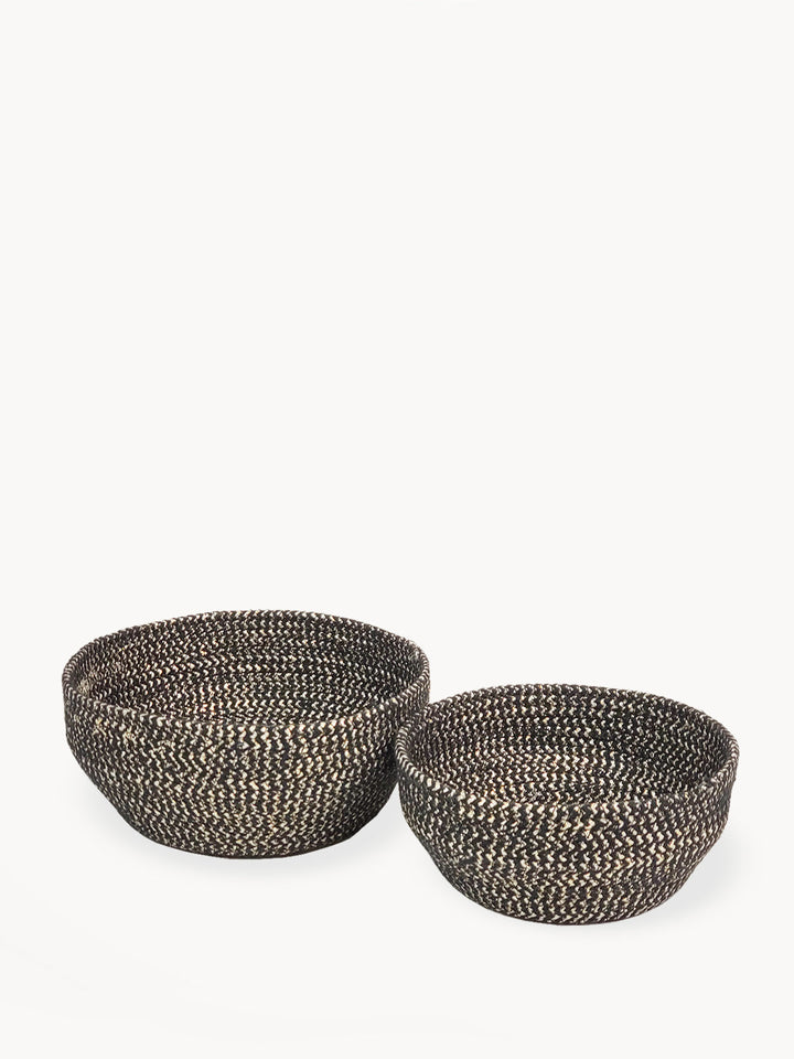 Glitter Bowl - Black (Set of 2) by KORISSA