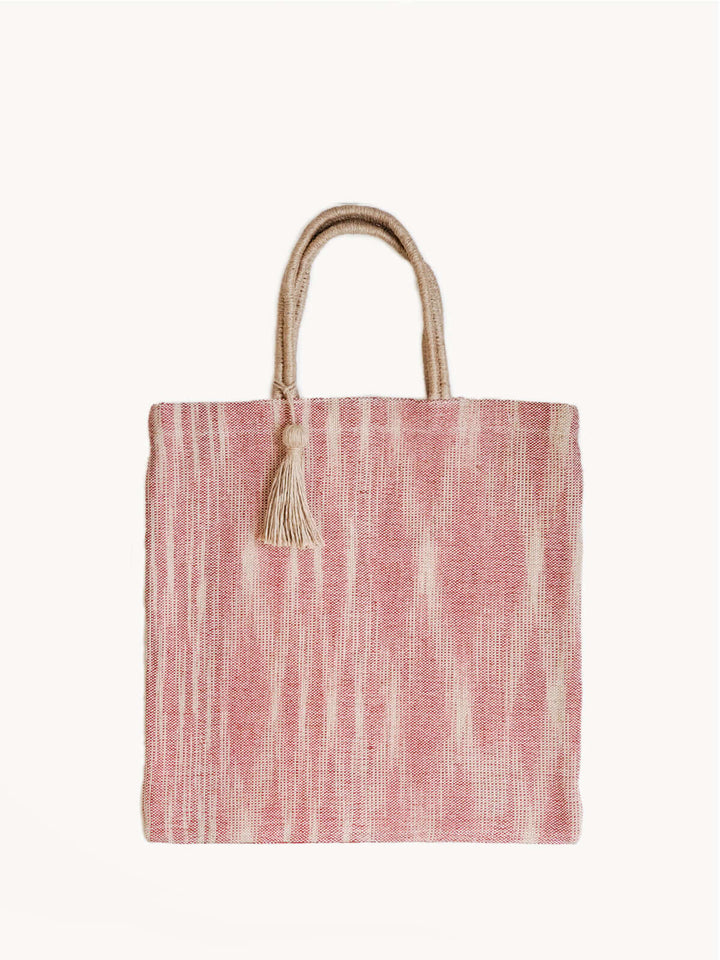 Nadi Jute Tote Bag - Red