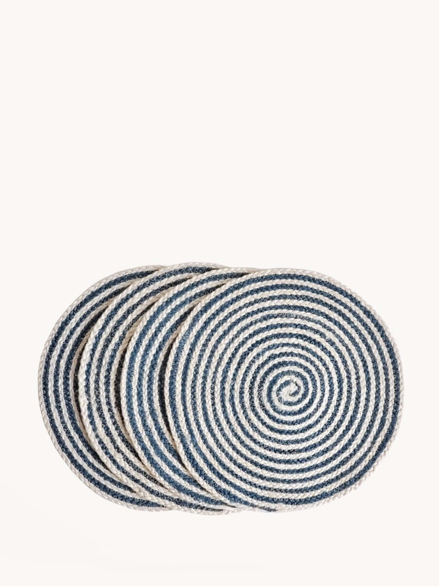 Kata Spiral Placemat - Blue (Set of 4)