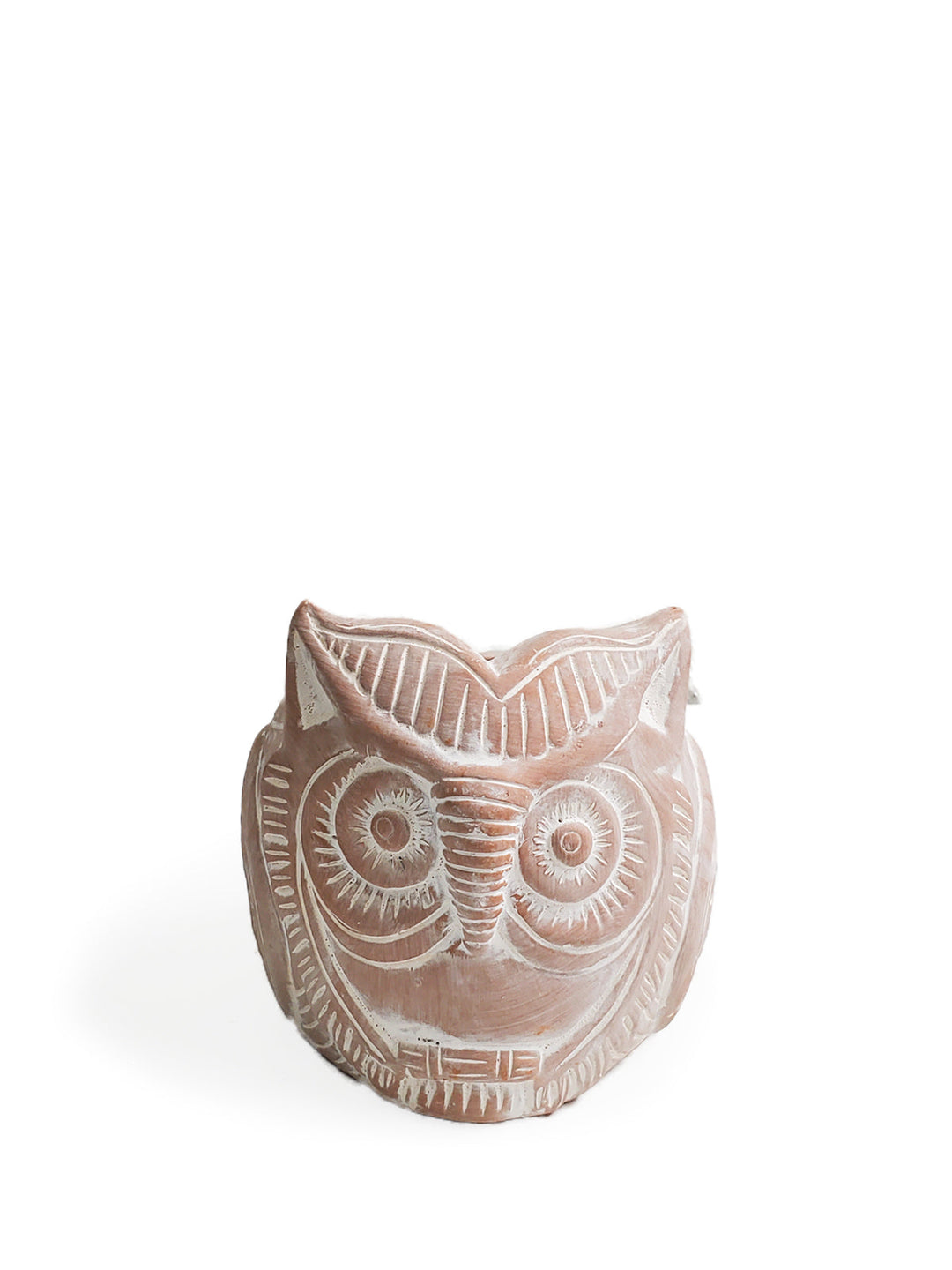 Terracotta Pot - Horned Owl by KORISSA