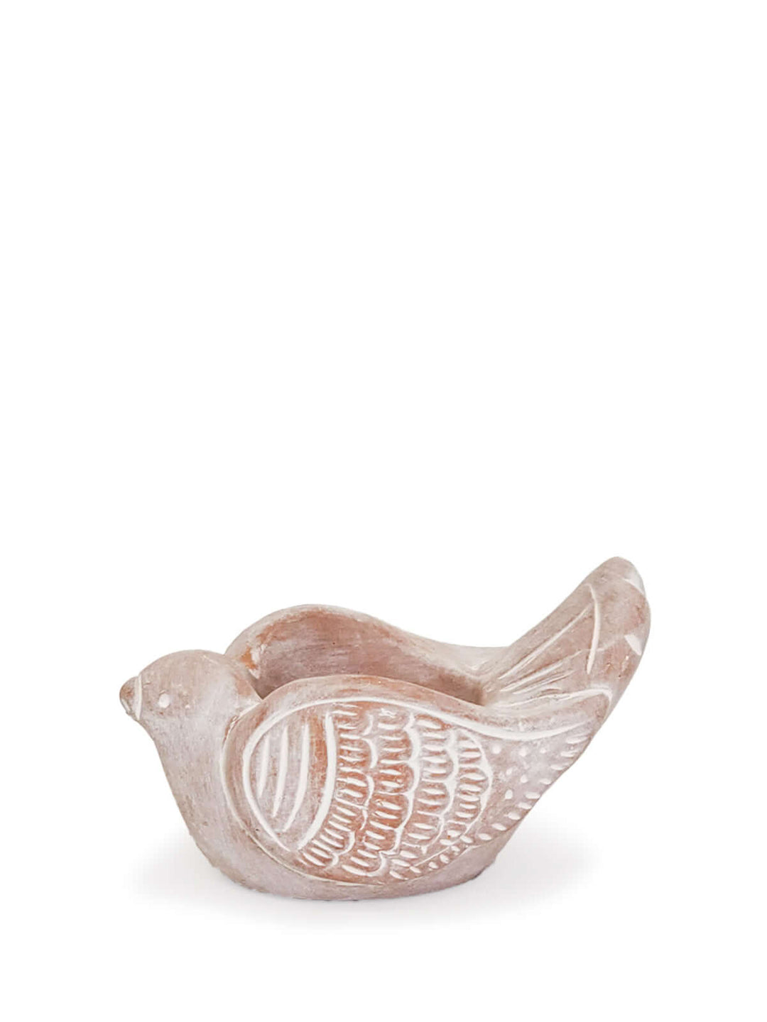 Terracotta Tea Light Candle Holder - Bird