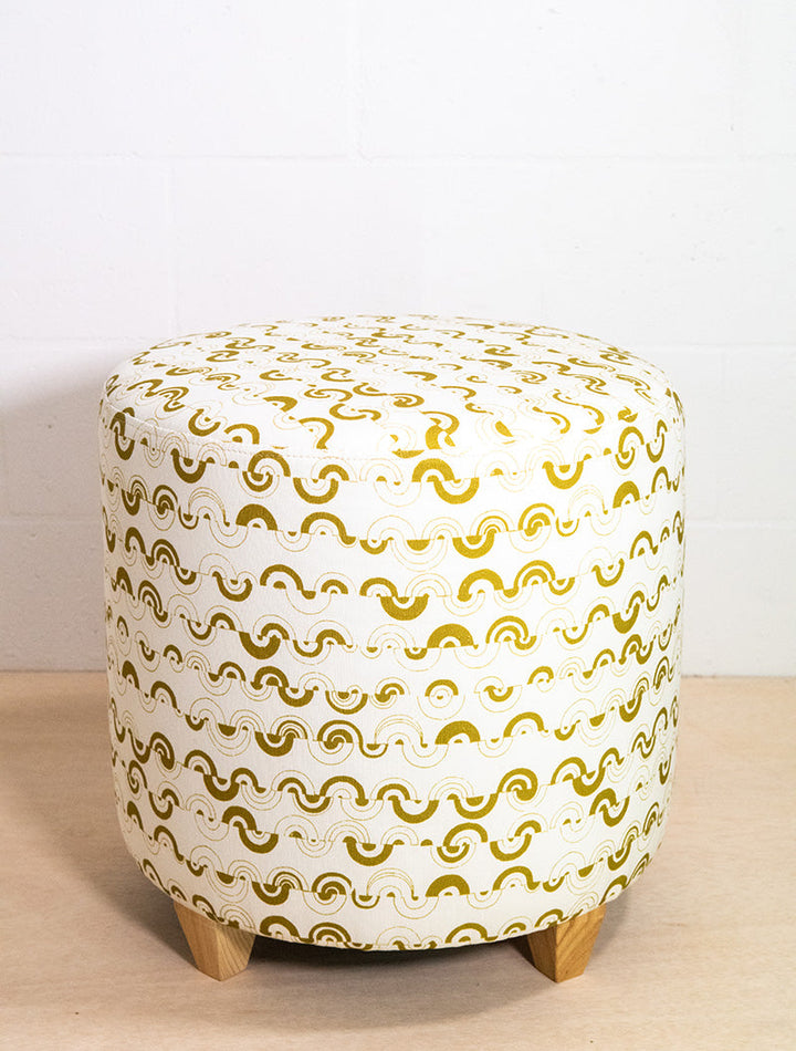 Ortega in Halcyon Large Round Ottoman