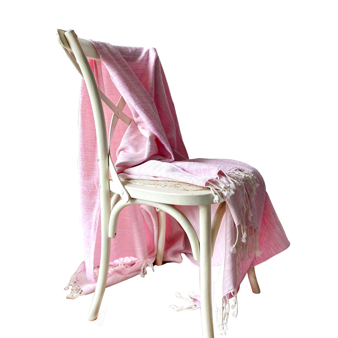 Yalova Ultra Soft Marbled Blanket Throw Pink