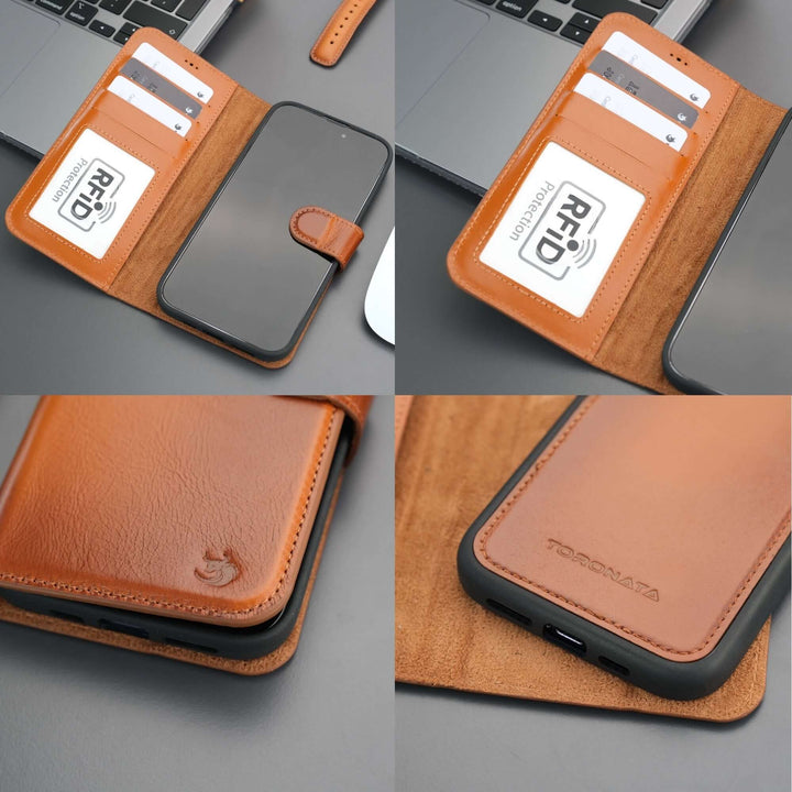 Casper Leather iPhone 15 Pro Wallet Case | MagSafe