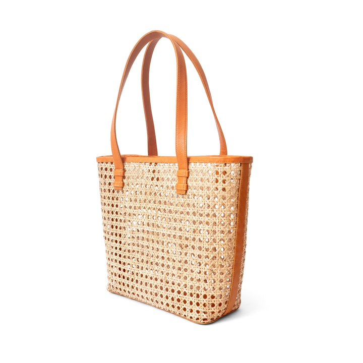 Petite French Market Rattan Tote