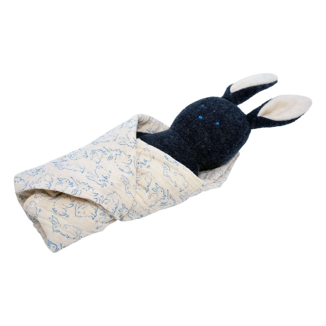 Bunny Rattle + Burp Cloth by Manhattan Toy