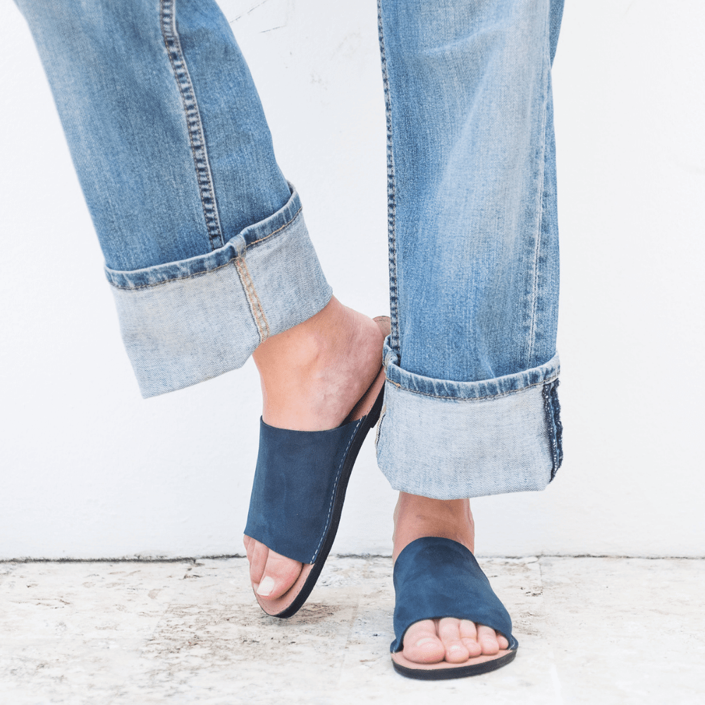 The Oceana Leather Slide Sandal