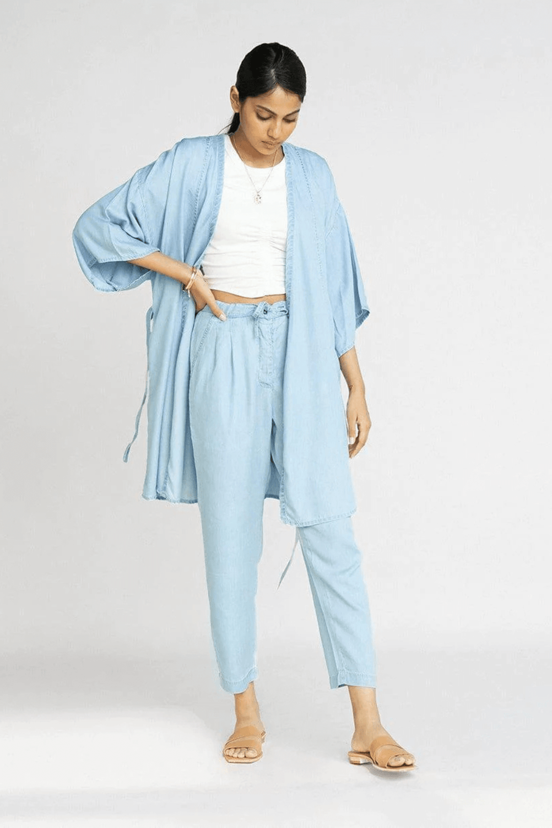 Wrapped In Happiness Set in Blue Denim