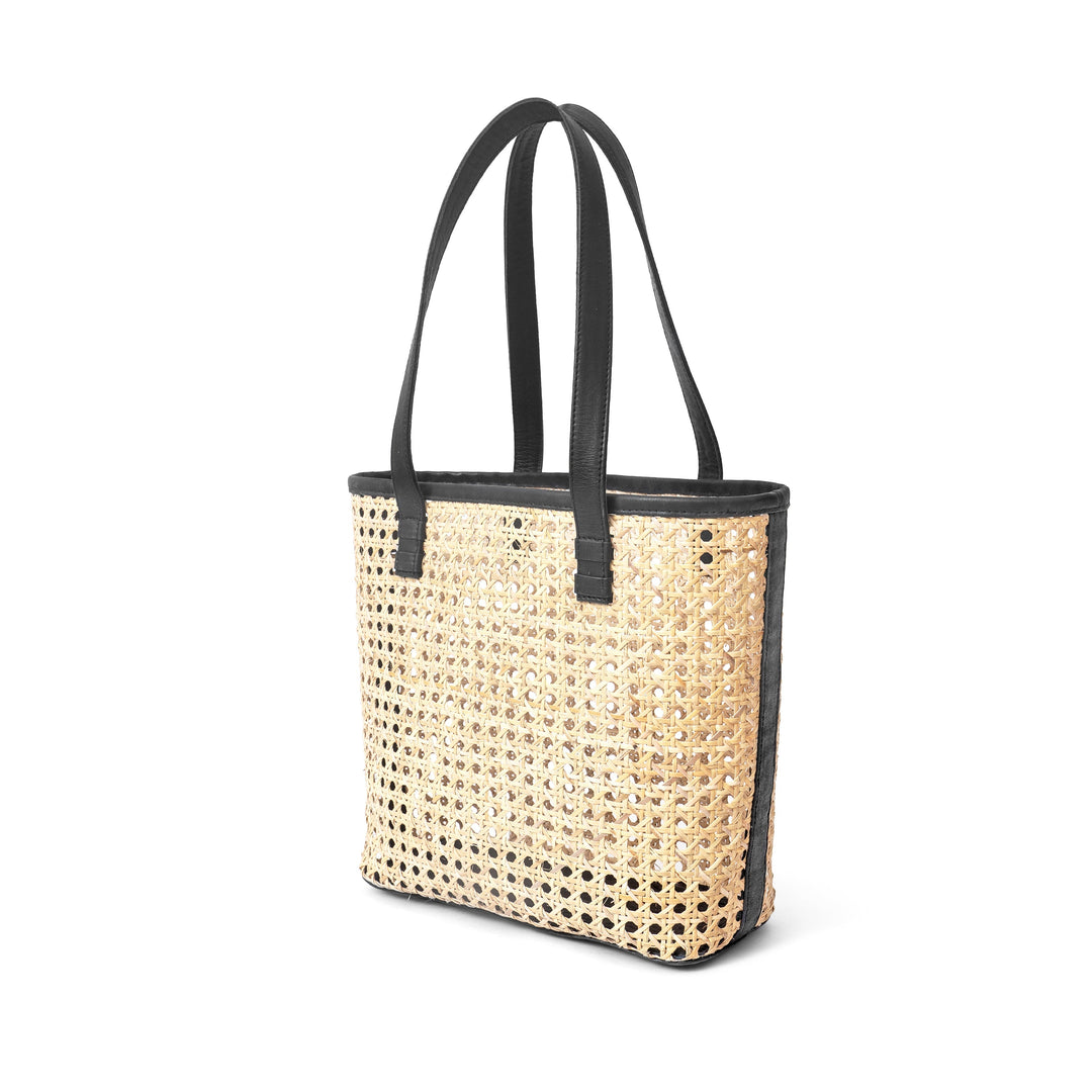 Petite French Market Rattan Tote