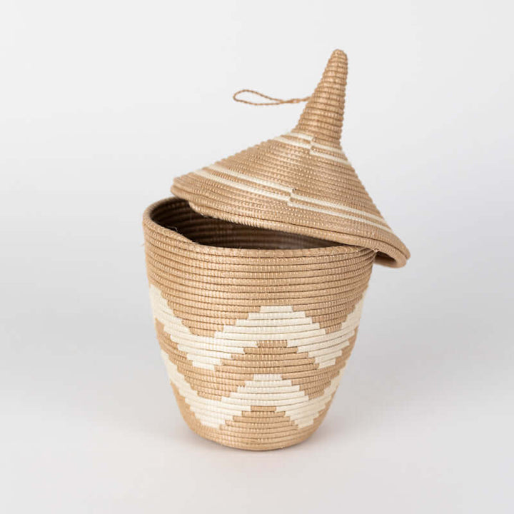 Sisal Peace Basket in Chevron