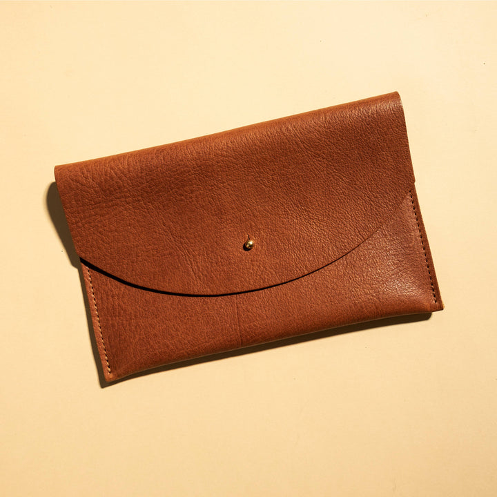 Cognac Leather Pouch