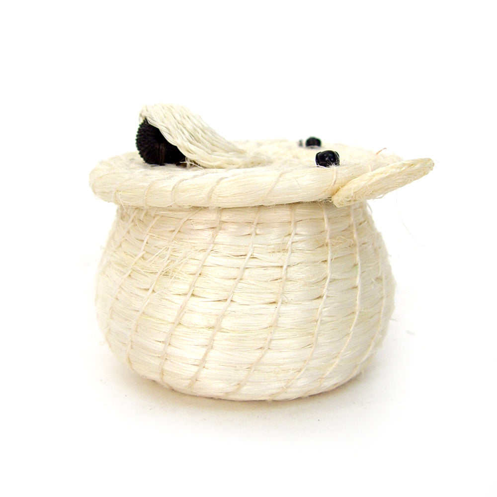 Polar Bear Lidded Basket