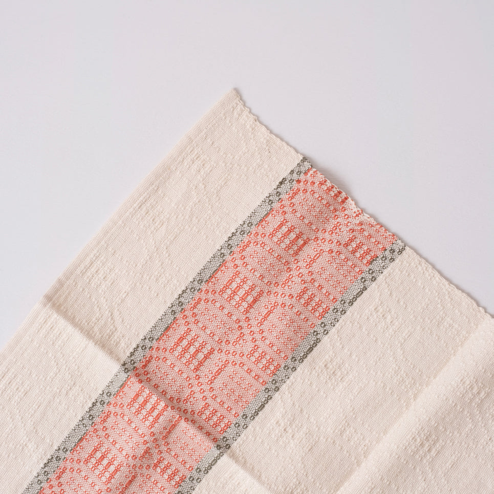 Homestead Hand Towel ~ Crimson Stripe