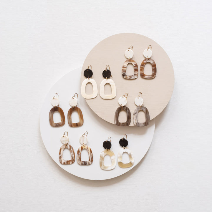 Open Oblong Earrings