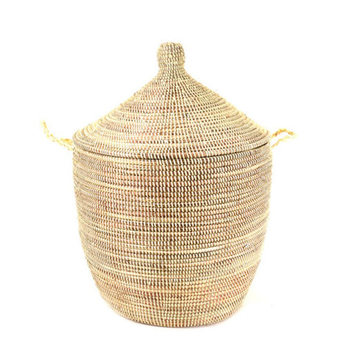 Dou Lid Storage Basket Monochrome Natural Low Storage