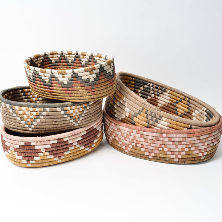 Zig Zag Bread Basket ~ Harmony Collection