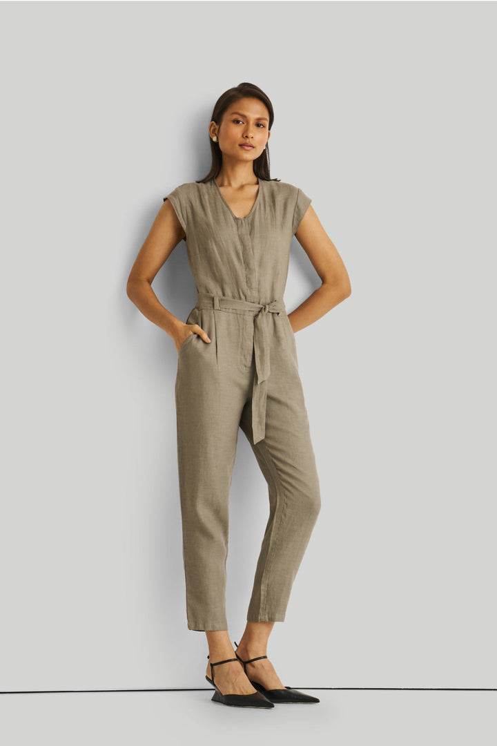 Evening Chai Jumpsuit in Dark Green