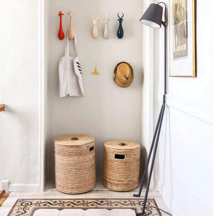 Malawi Basket with Wooden Handle