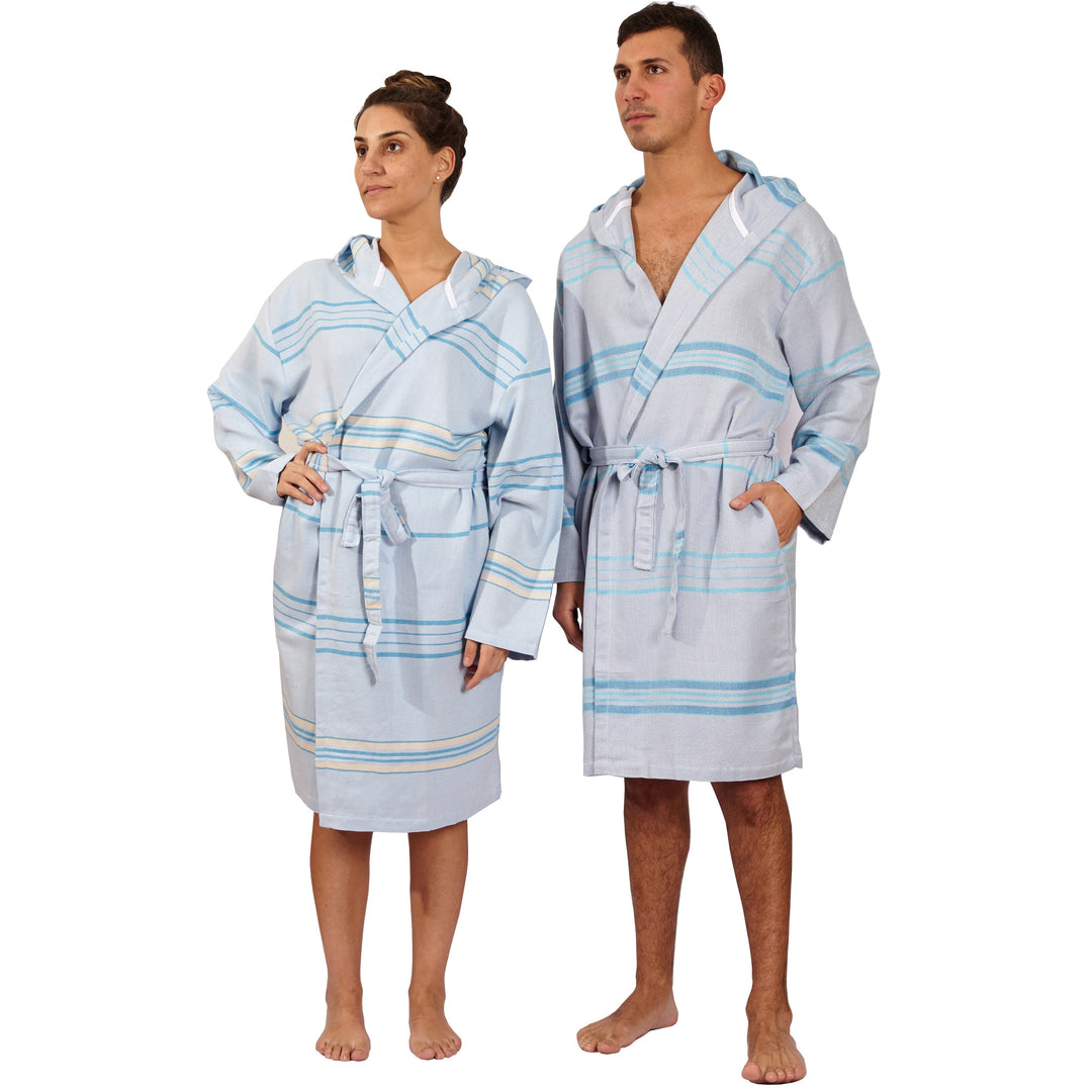 Antalya Unisex Bathrobe  - Turquoise