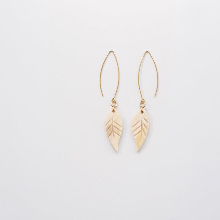 Small Dangling Leaf Earrings