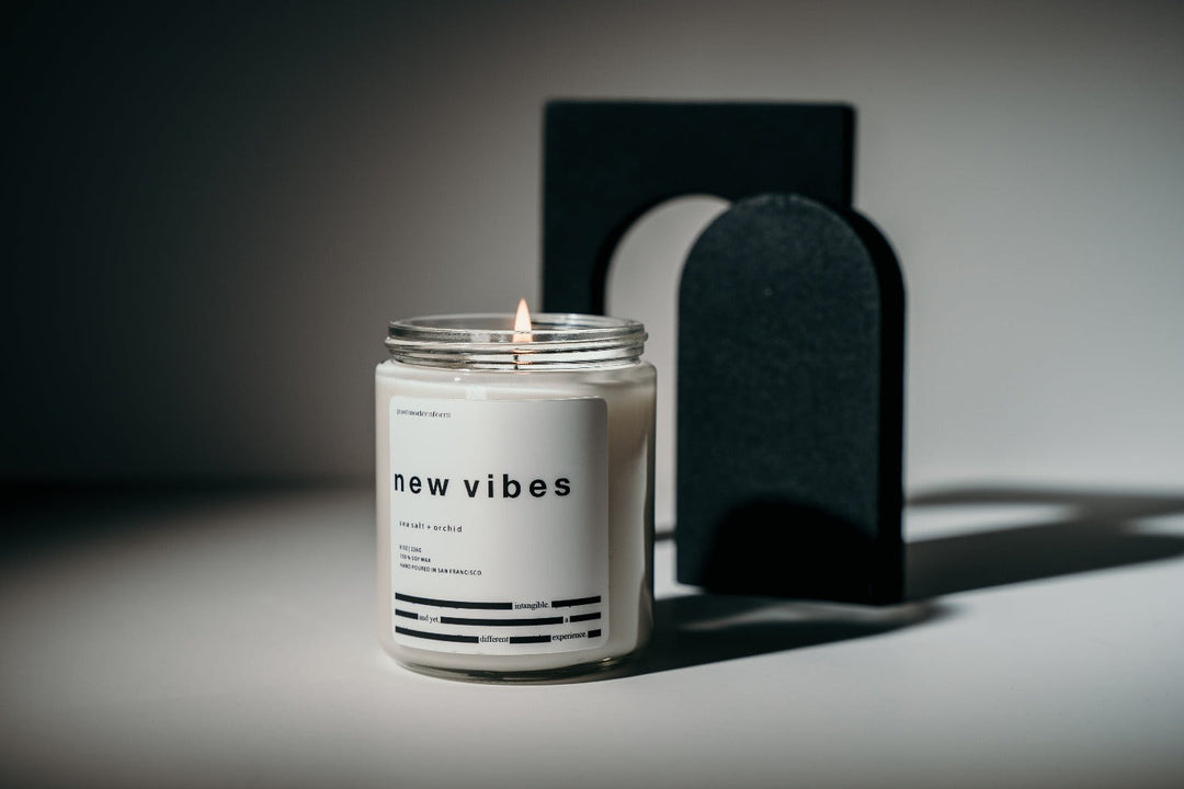 new vibes / sea salt + orchid candle