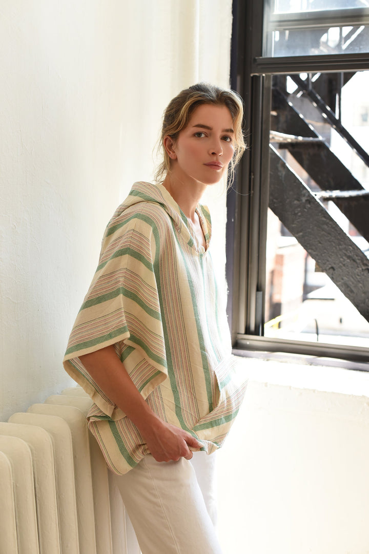 Green Ivory Montauk Poncho