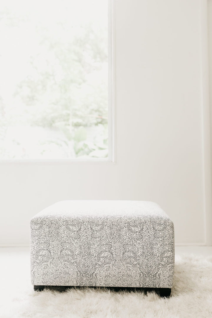 Palizada in Albatross 25" x 27" x 15" Large Ottoman