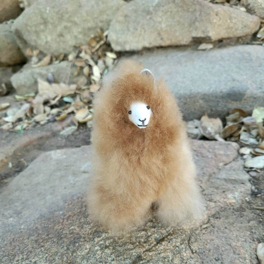 6" Standing Alpaca Fur Toy