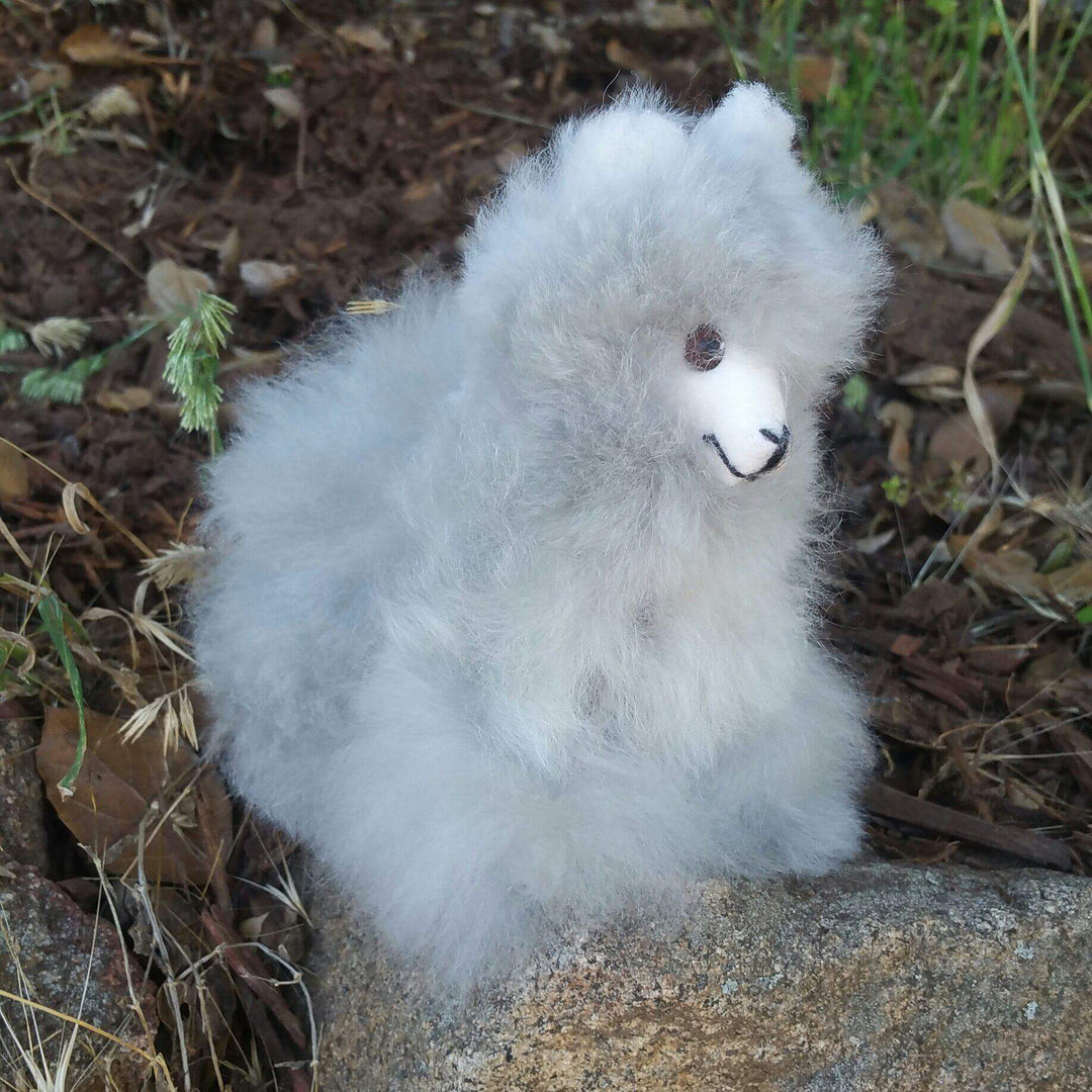 6" Standing Alpaca Fur Toy