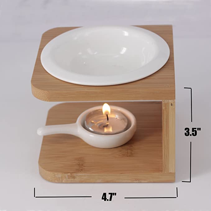 Essential Oil Burner Candle Ceramic Tea Light Holder Aroma Diffuser