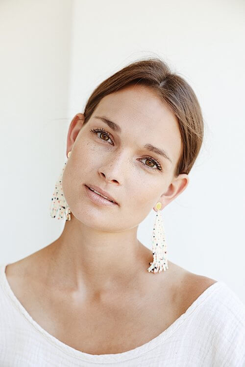 Annie Beaded Fringe Earring