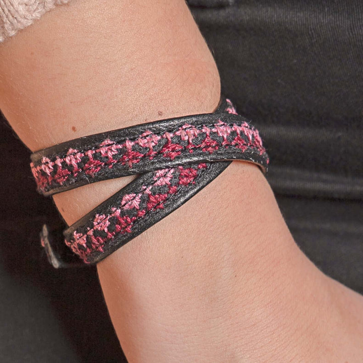 Rana Choker / Wrap Bracelet - Rose