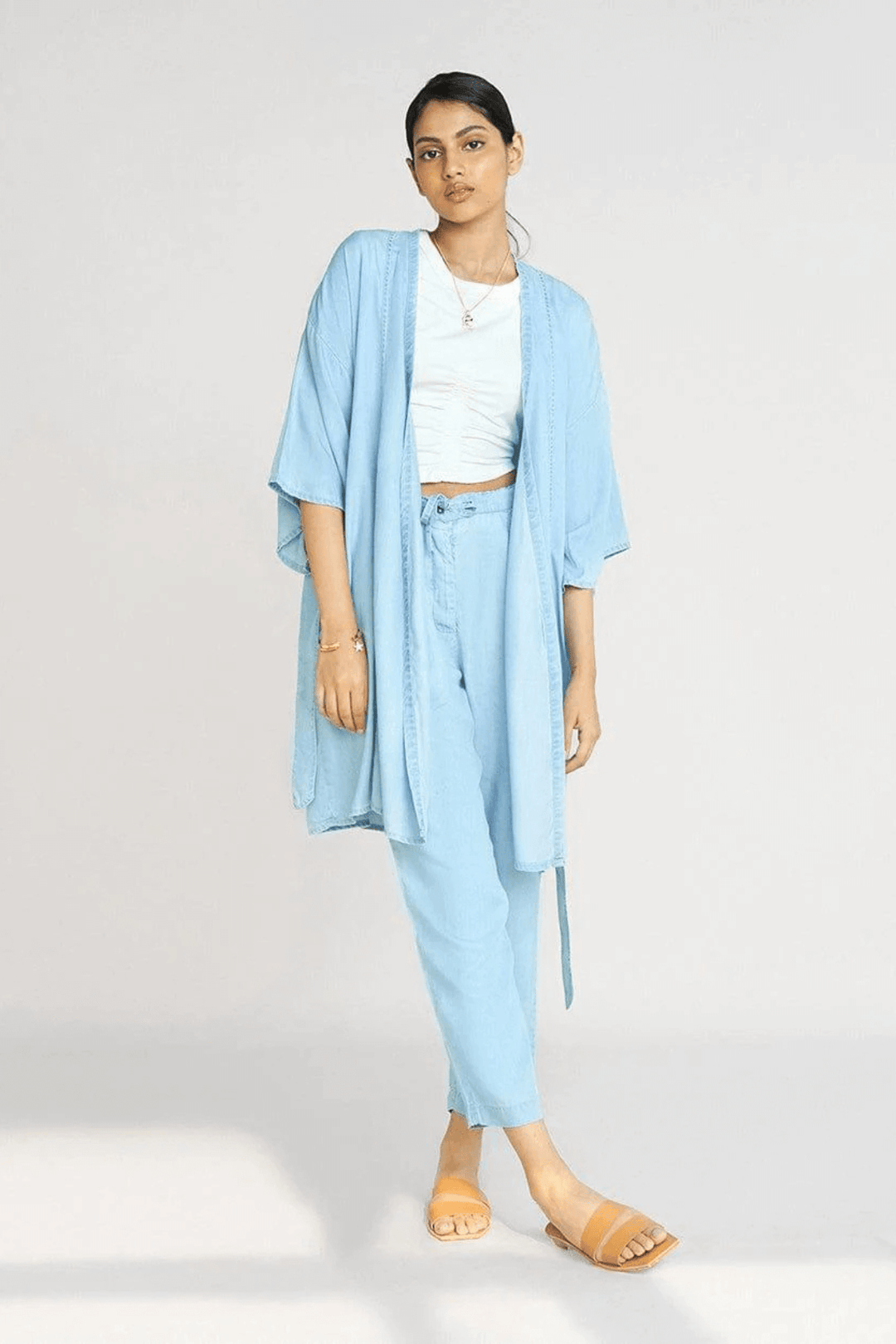 Wrapped In Happiness Set in Blue Denim