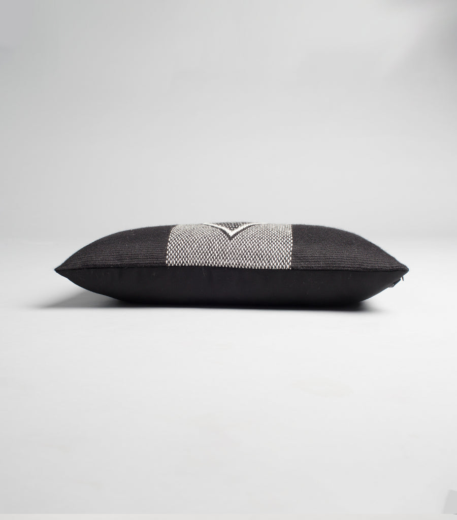 Diamante Lumbar Pillow in Black