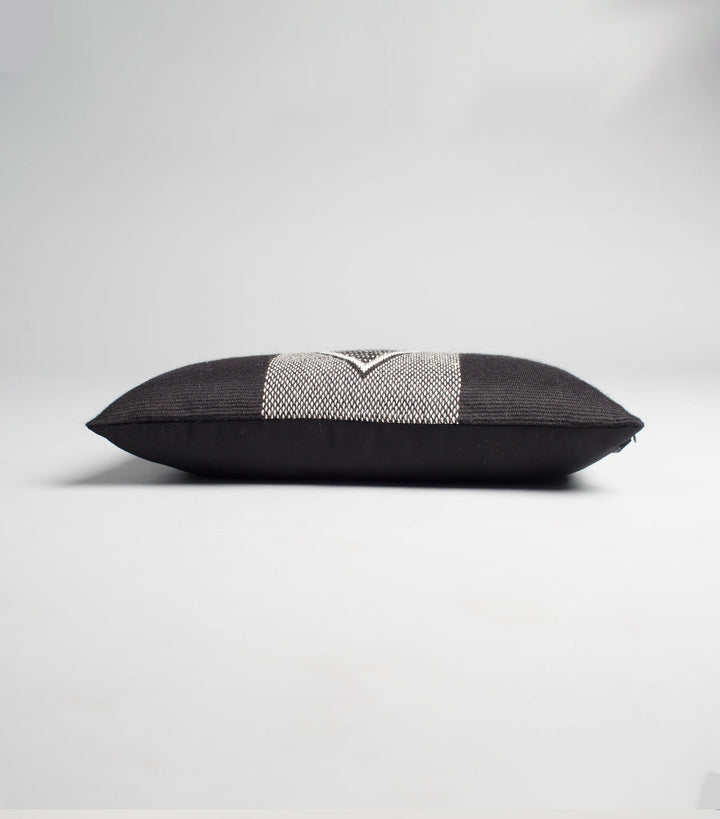 Diamante Lumbar Pillow in Black