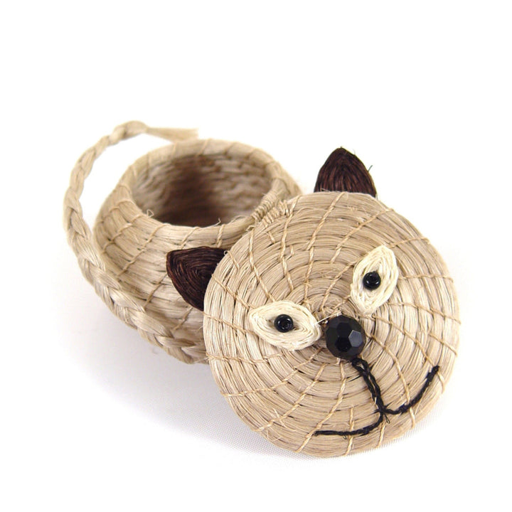 Cool Cat Lidded Basket