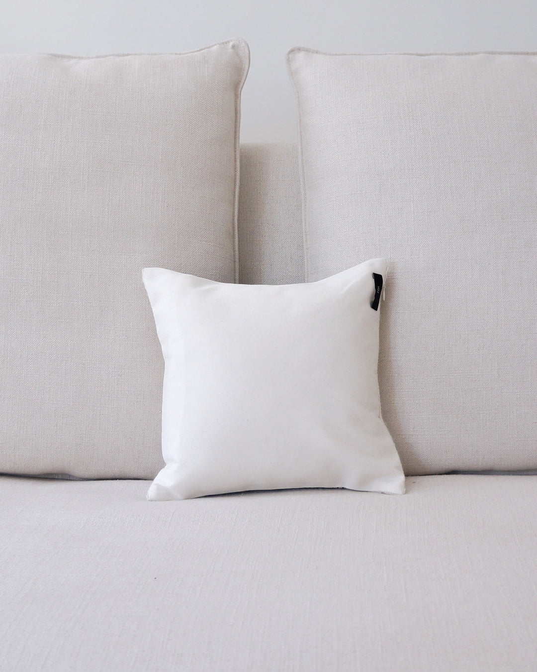 Diamante Square Textile Small Pillow in Ivory