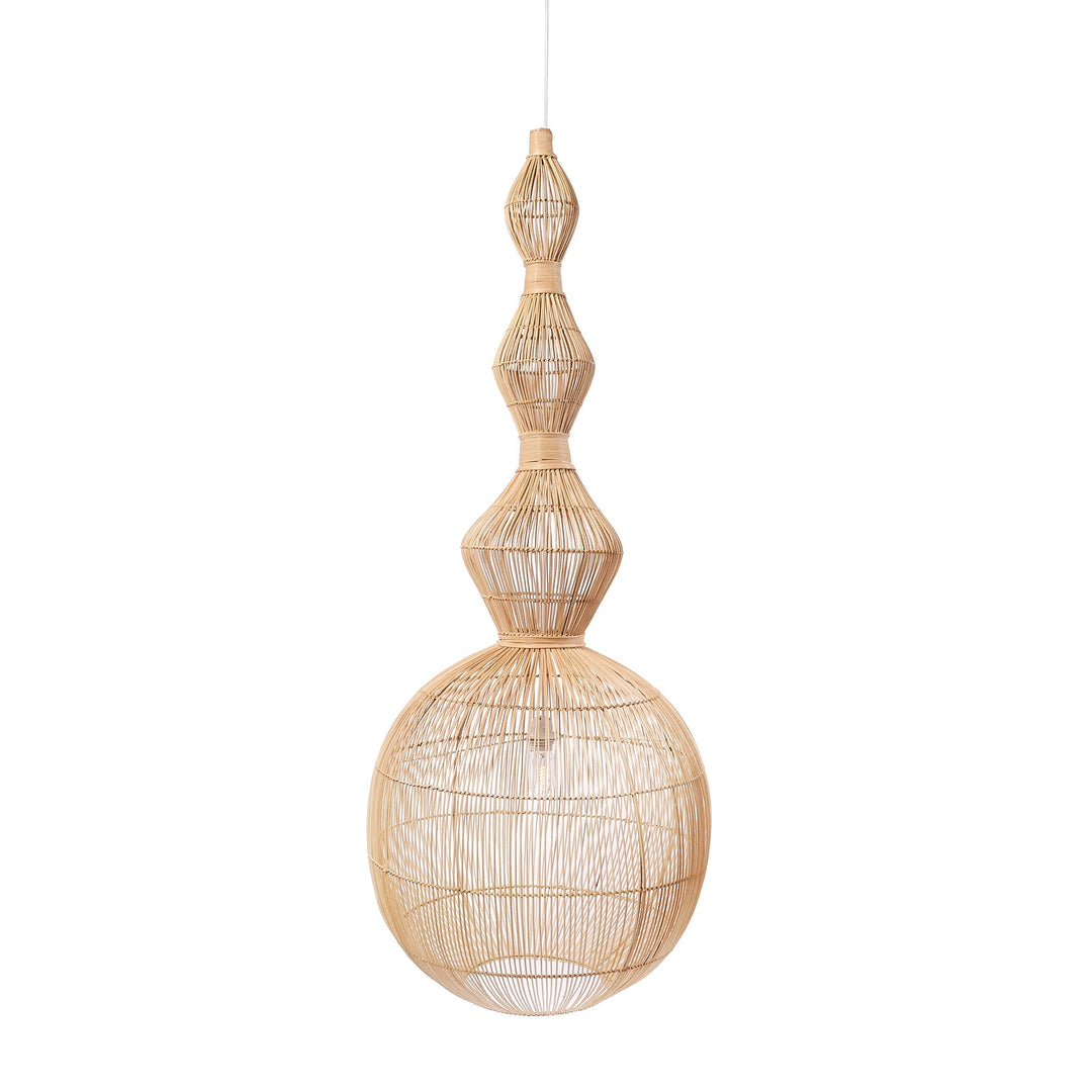 Serene Rattan Pendant Ceiling Light 62"H x 22"D