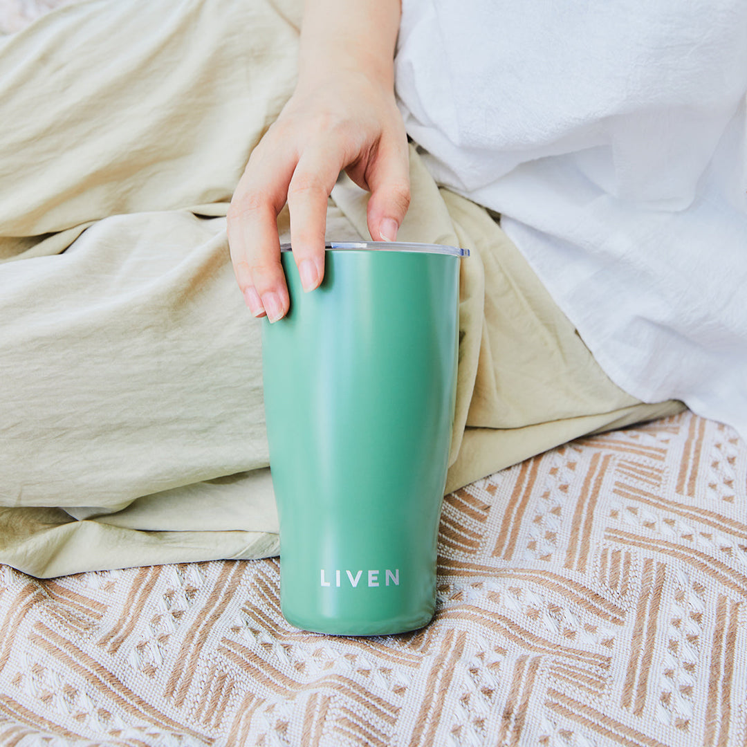 Liven Glow™ Ceramic-Coated Stainless Steel Tumbler 19 oz