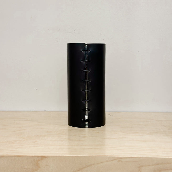 Black Leather Wrapped Vase