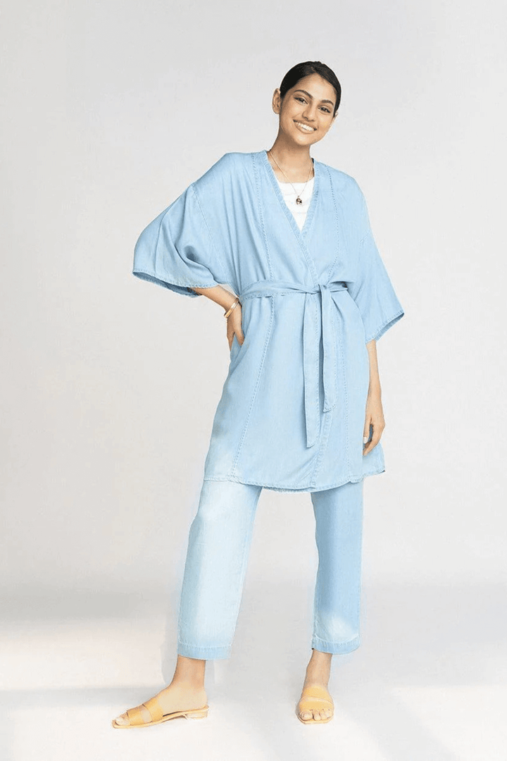 Wrapped In Happiness Set in Blue Denim