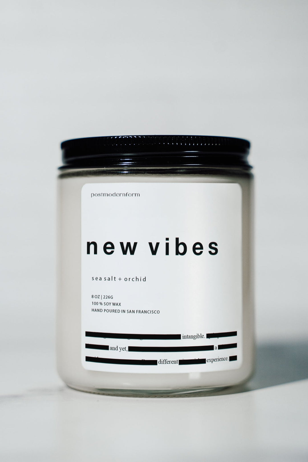 new vibes / sea salt + orchid candle