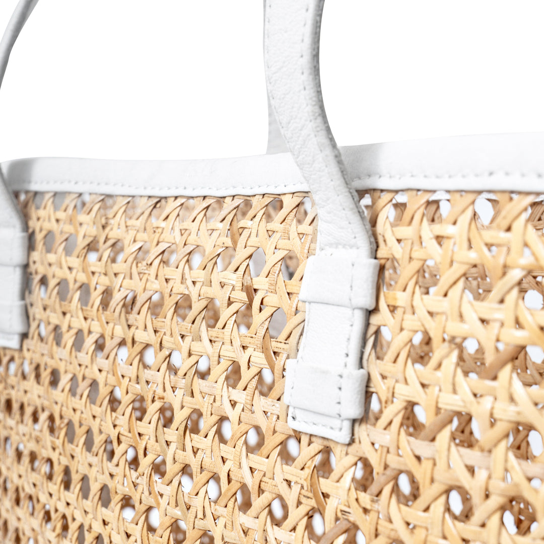 Petite French Market Rattan Tote