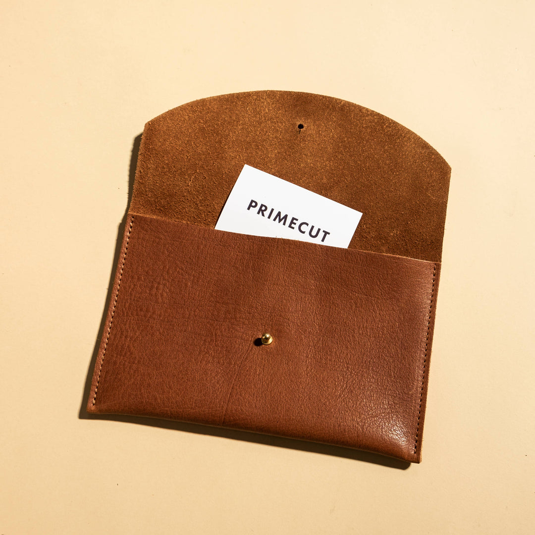 Cognac Leather Pouch