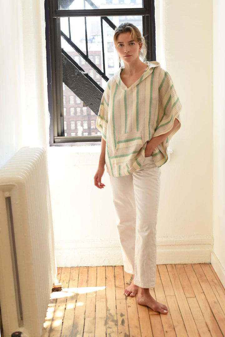 Green Ivory Montauk Poncho