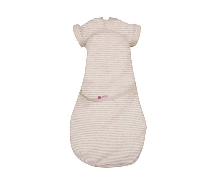 *Organic* Swaddles | Heathered Oatmeal Stripe by embé®