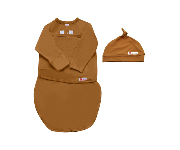 Hat + Long Sleeve Swaddle Sack Bundle by embé®