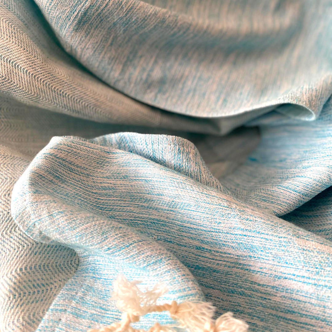 Yalova Ultra Soft Marbled Blanket Throw Turquoise