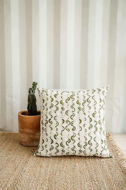 Ortega in Cereus 24" x 24" Pillow