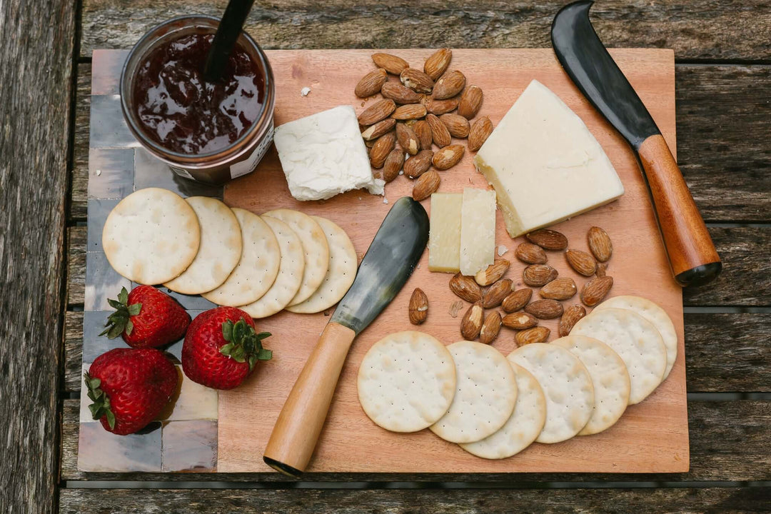 Wood and Horn Cutting Board